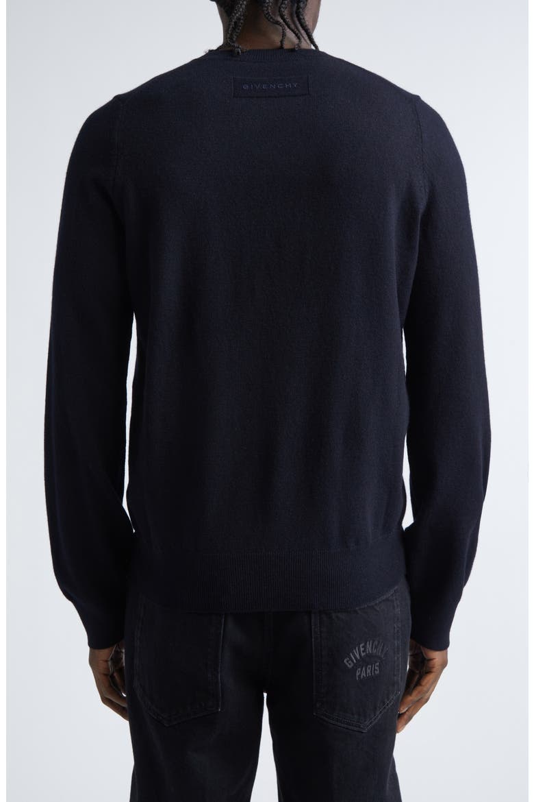 Cashmere Crewneck Sweater, Alternate, color, BLACK