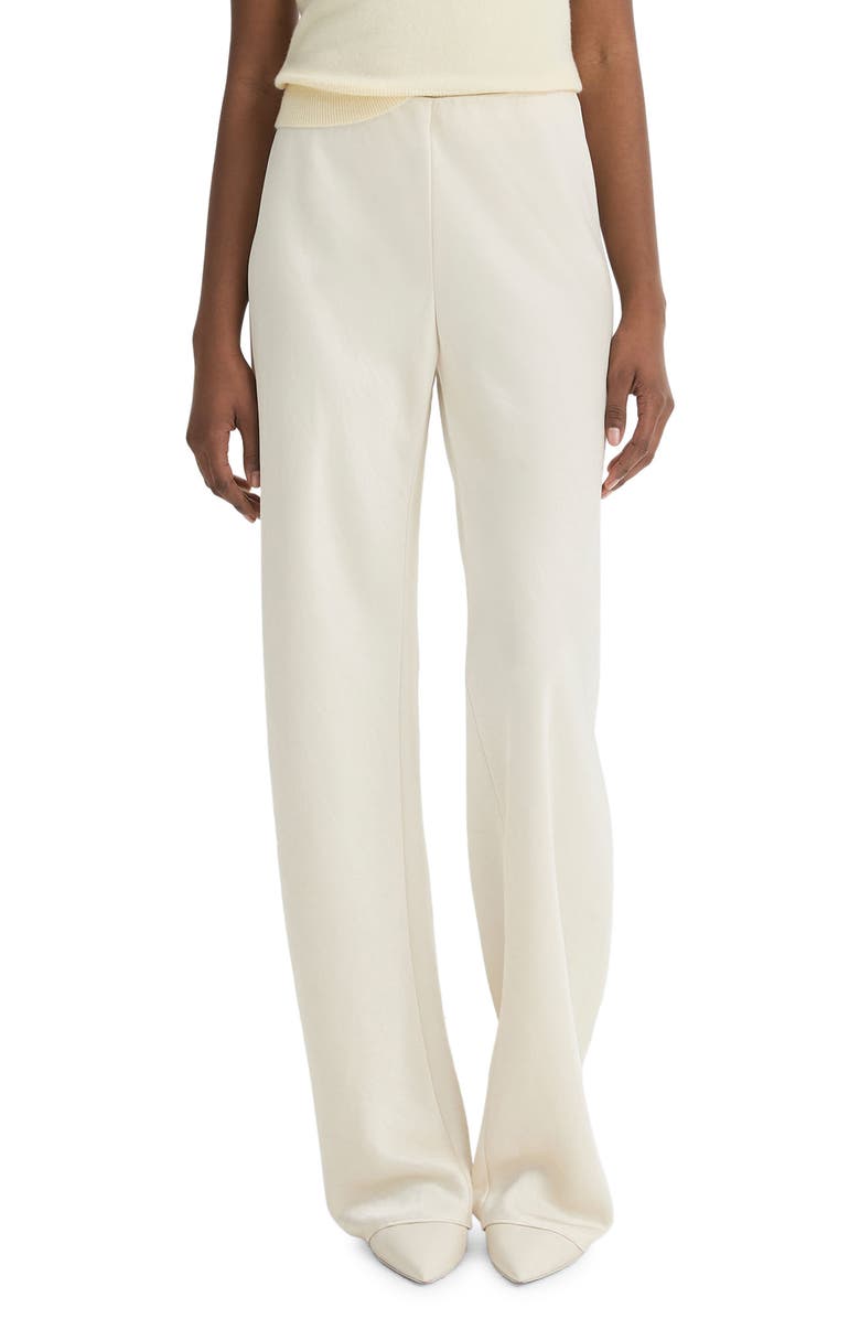Fluid High Waist Straight Leg Pants