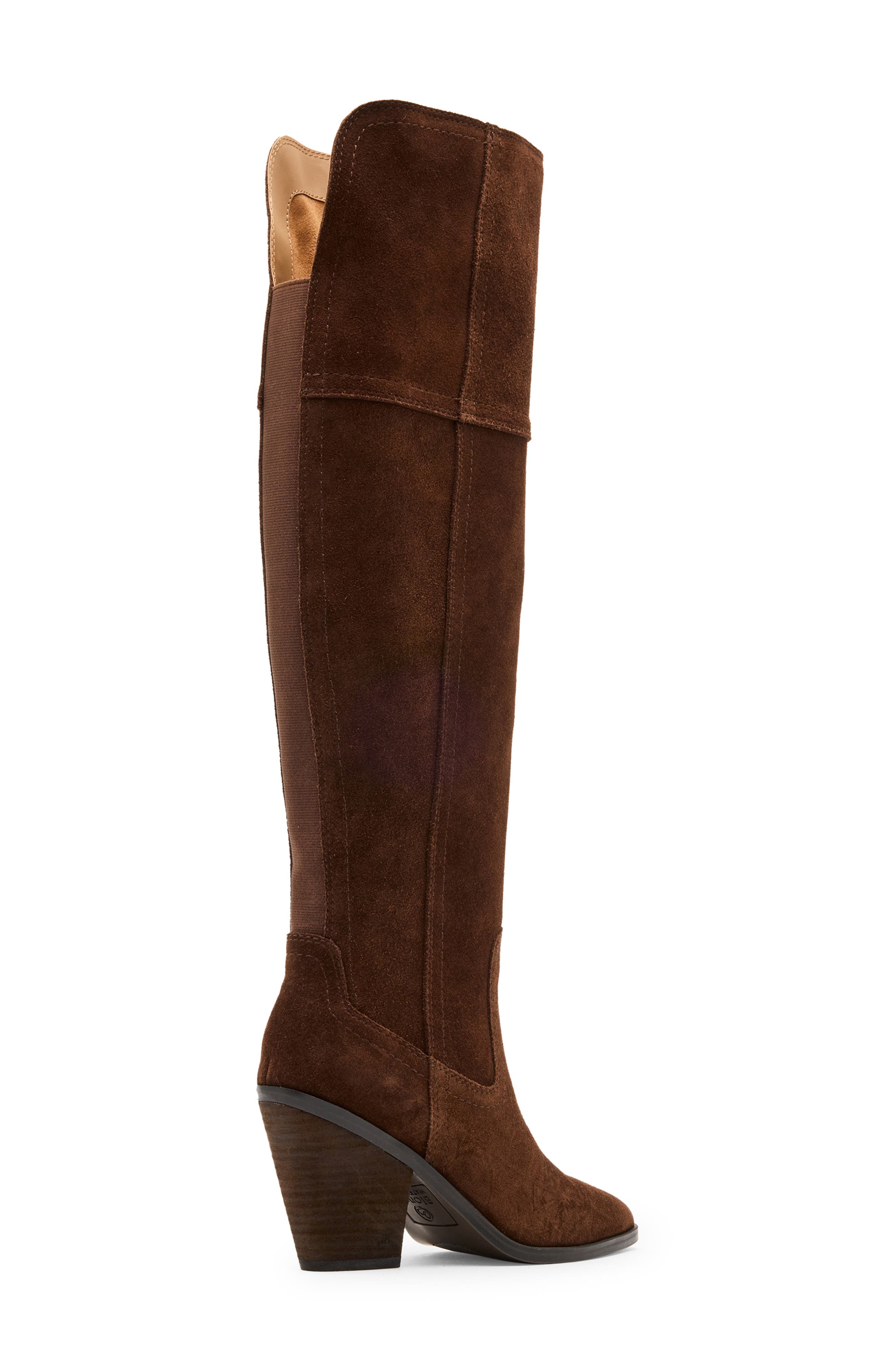 Windie Waterproof Over the Knee Boot, Alternate, color, CHOCOLATE SUEDE