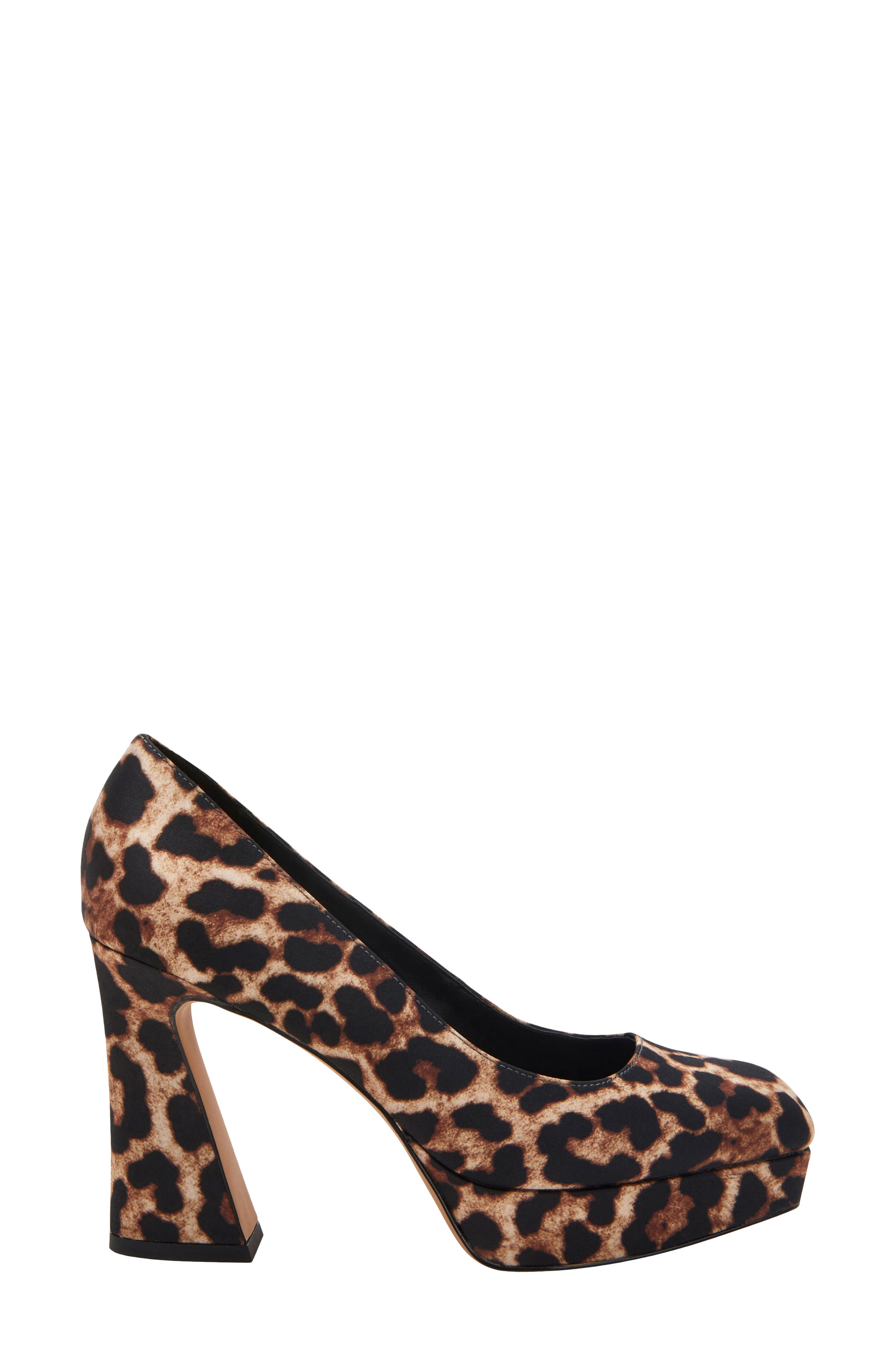 The Square Platform Pump, Alternate, color, COFFEE MULTI