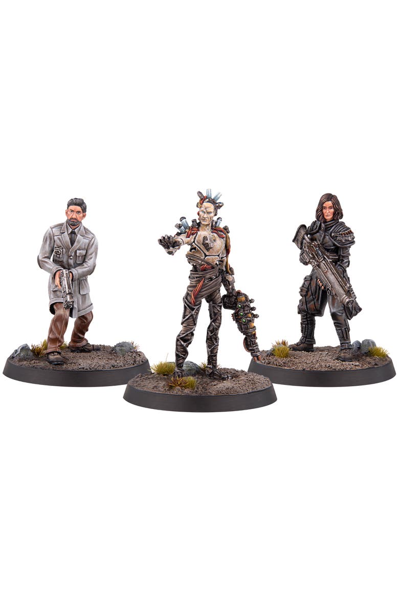 3 Resin Figures & Bases, Main, color, Multicolored
