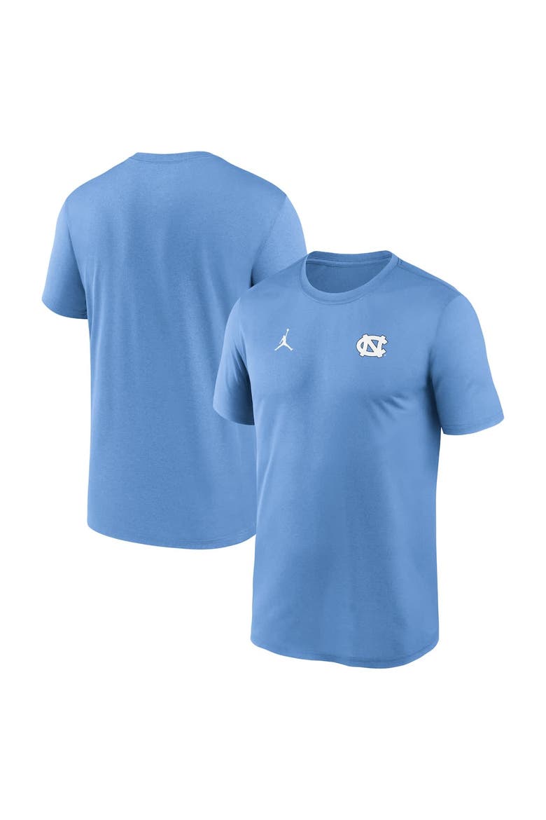 Men's Jordan Brand Carolina Blue North Carolina Tar Heels 2025 Sideline Small Logo Legend Performance T-Shirt, Main, color, Light Blue