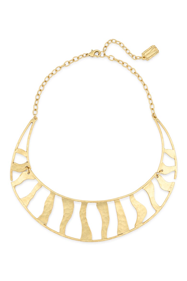 Open Work Arched Collar Necklace, Main, color, GOLD