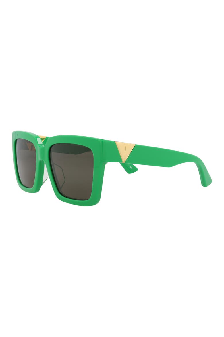 55mm Square Sunglasses, Alternate, color, GREEN GREEN GREEN