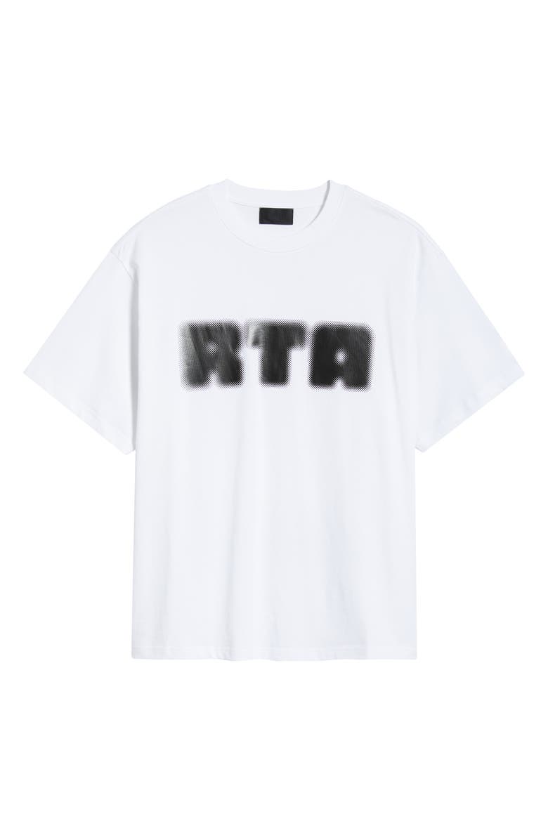 RtA Colin Logo Graphic T-Shirt, Main, color, White Radio House
