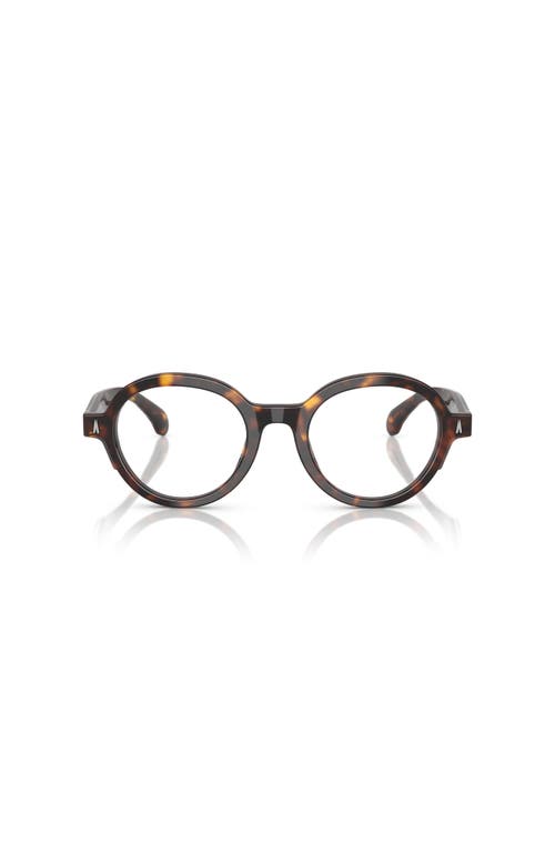 Moncler 47mm Round Optical Glasses In Brown