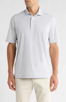 Greg Norman Tournament Textured Solid Knit Polo