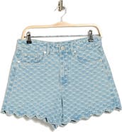BLANKNYC Scalloped Denim Shorts