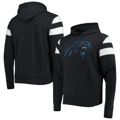 Men's '47 Heathered Black Carolina Panthers Premier Nico Pullover Hoodie