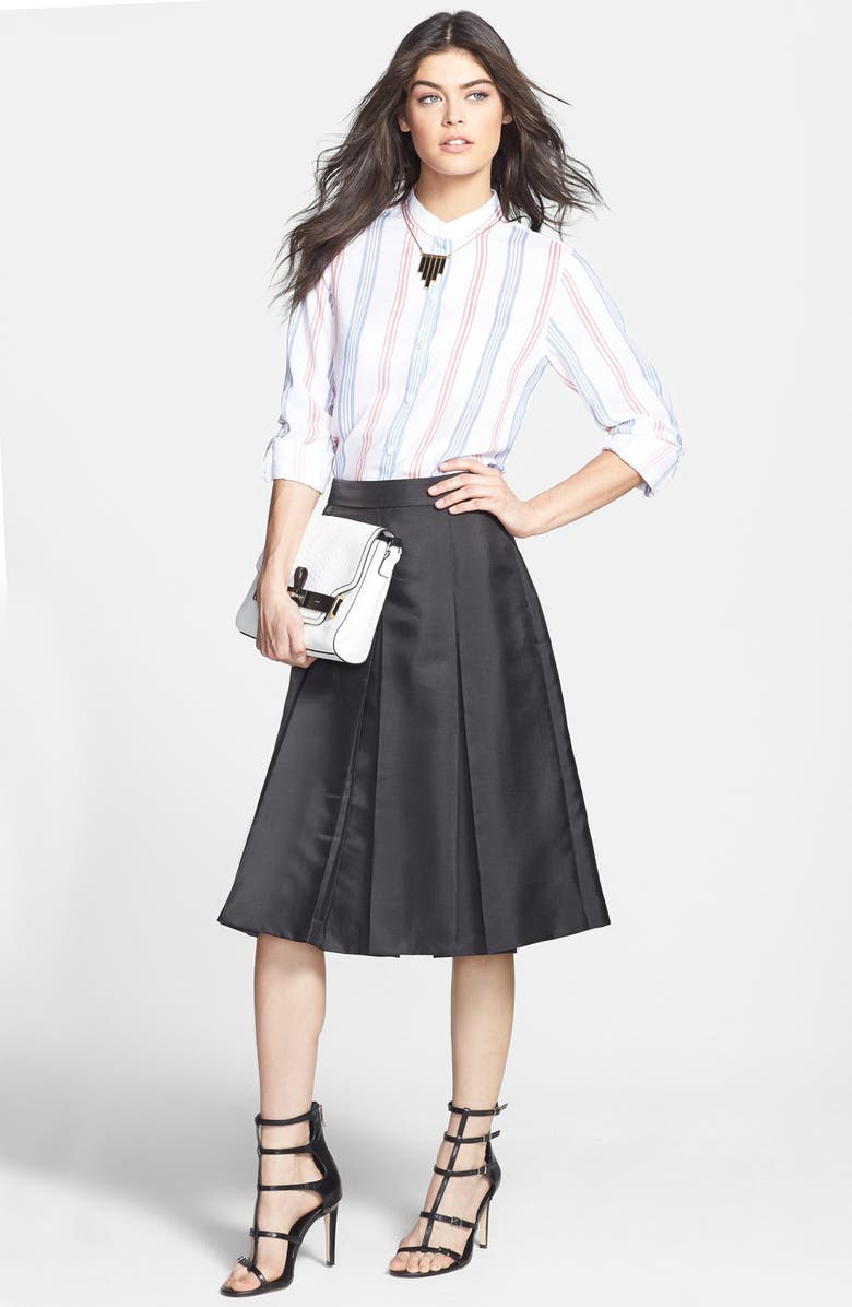 Halogen<sup>®</sup> Pleat Midi Skirt, Alternate, color,