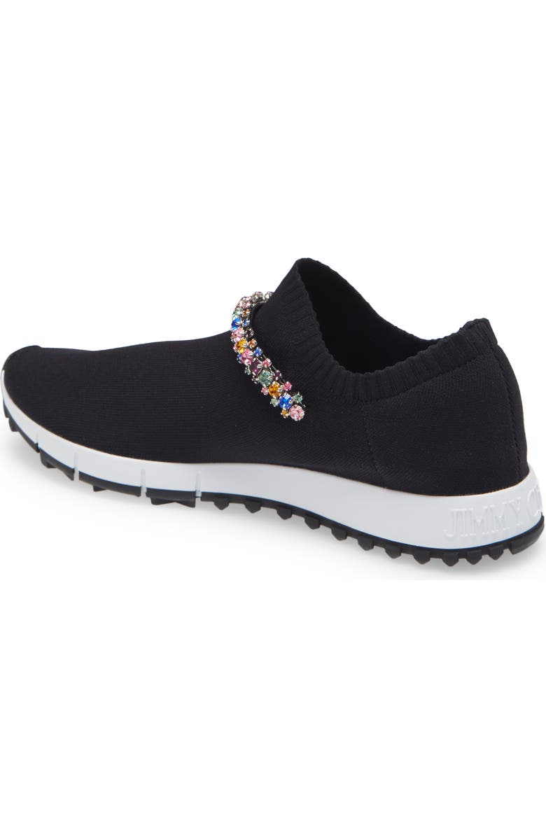 Jimmy Choo Verona Crystal Embellished Knit Sneaker, Alternate, color,