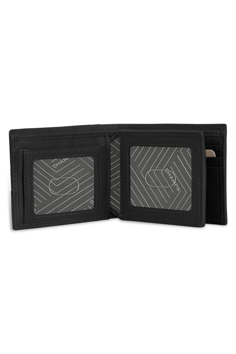 Onyx ID Flap Leather Bifold Wallet, Alternate, color, BLACK