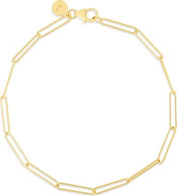 Rush Color Chain KARAT RUSH Lungo 14K Yellow Gold Paperclip Link Chain Necklace ...