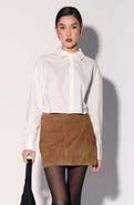Walter Baker Sidney Suede Leather Skirt