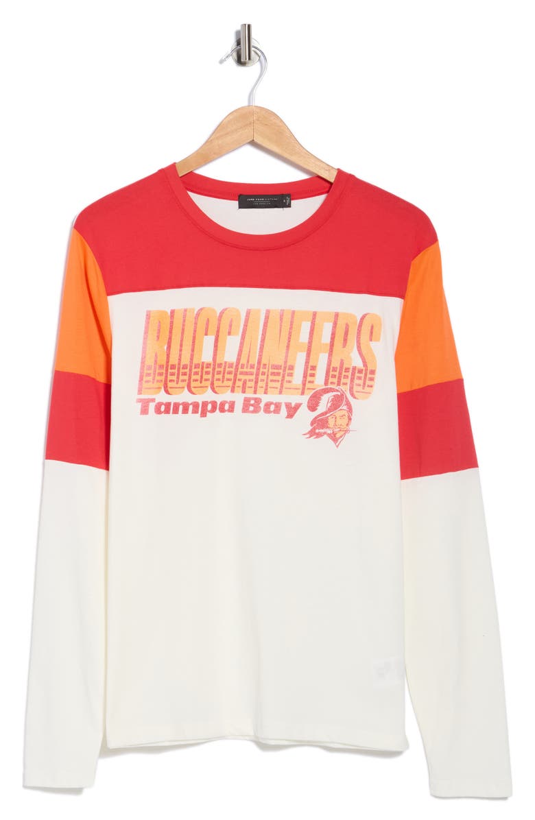 Junk Food NFL Bucs Zone Blitz Cotton Graphic T-Shirt, Alternate, color, Red/ White/ Orange