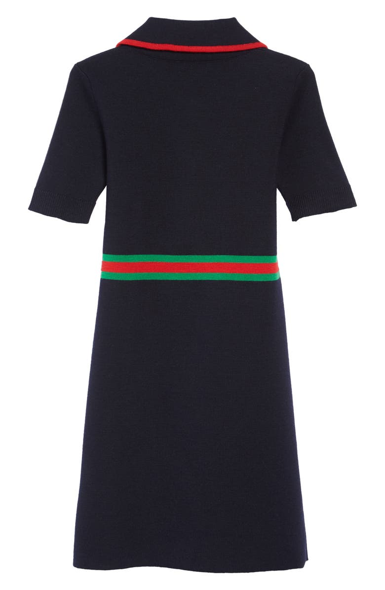 Gucci Merino Wool Polo Dress, Alternate, color,