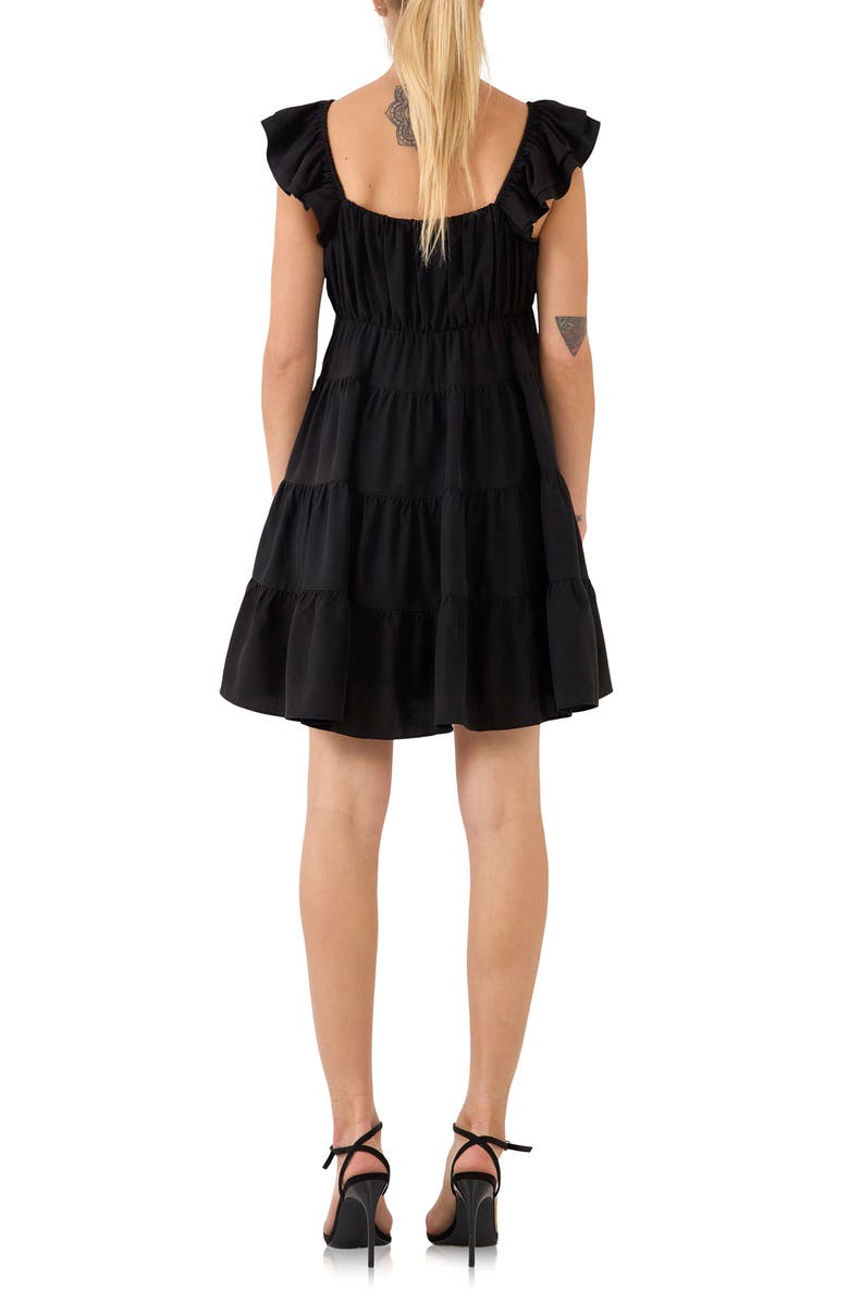 Endless Rose Ruffle Sweetheart Tiered Minidress, Alternate, color,