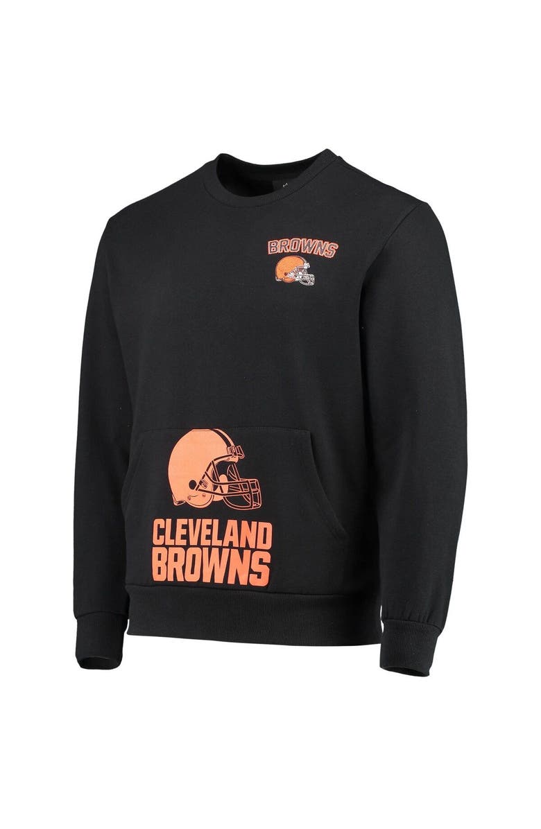 FOCO Men's FOCO Black Cleveland Browns Pocket Pullover Sweater, Alternate, color,