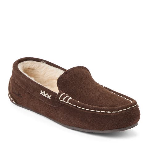 Suede Driver Moc With Accent Stitch Detail Slippers