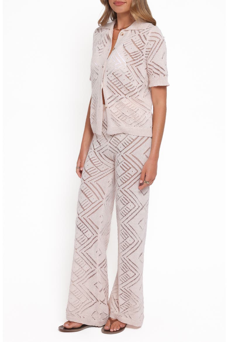 Briony Button-Up Shirt & Pants Set, Alternate, color, CREAM