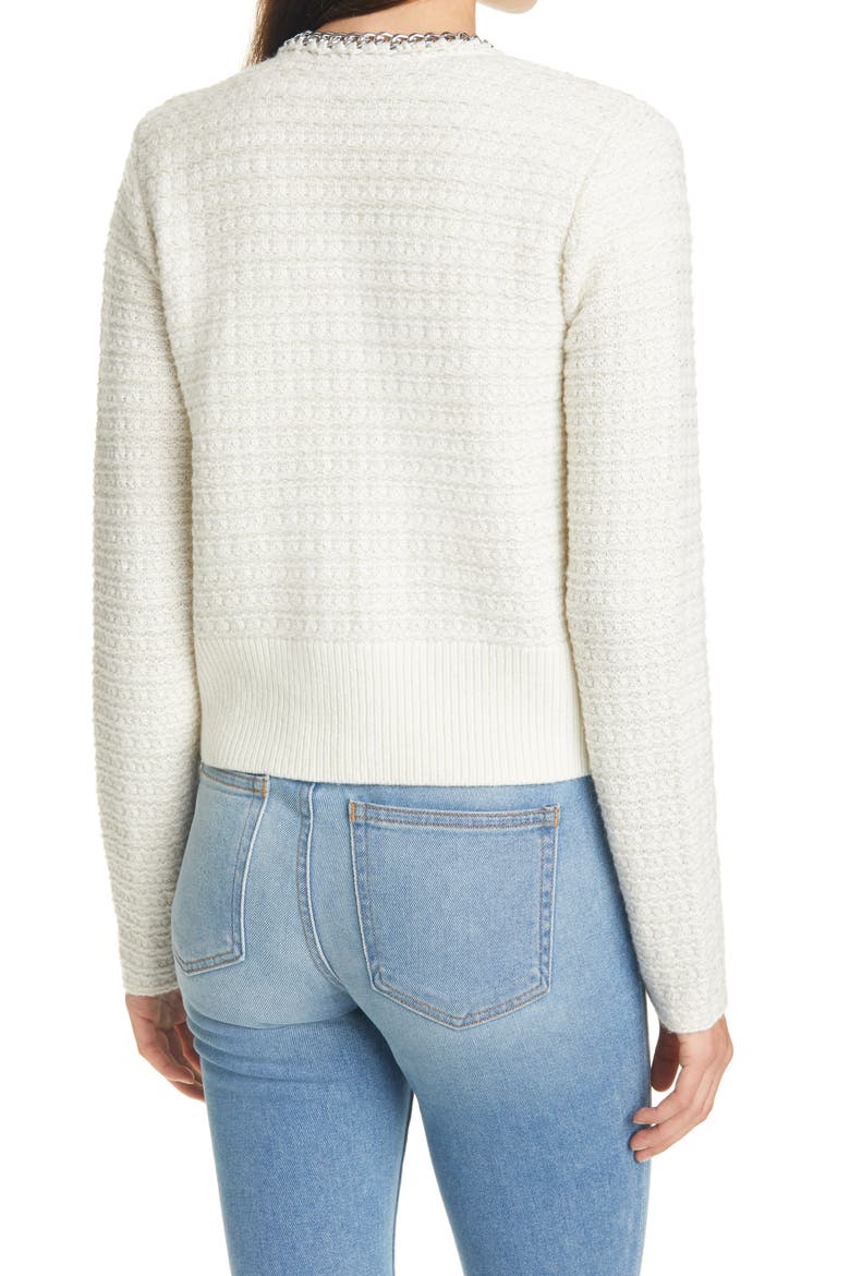 Eloda Cardigan, Alternate, color, WHITE