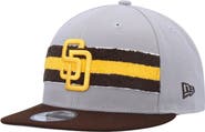 New Era Men's New Era Gray/Brown San Diego Padres Band 9FIFTY Snapback Hat