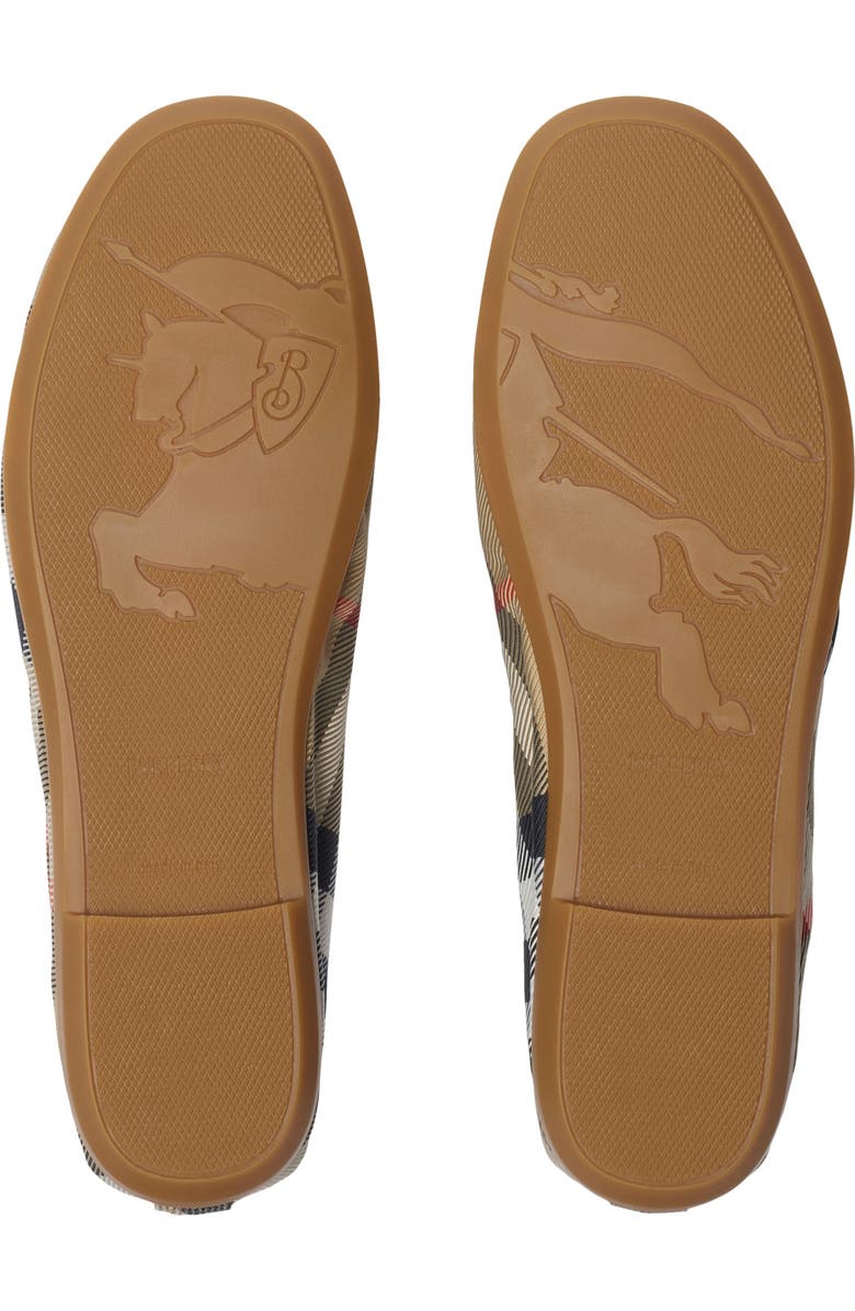 Burberry Check Ballerinas, Alternate, color, Sand