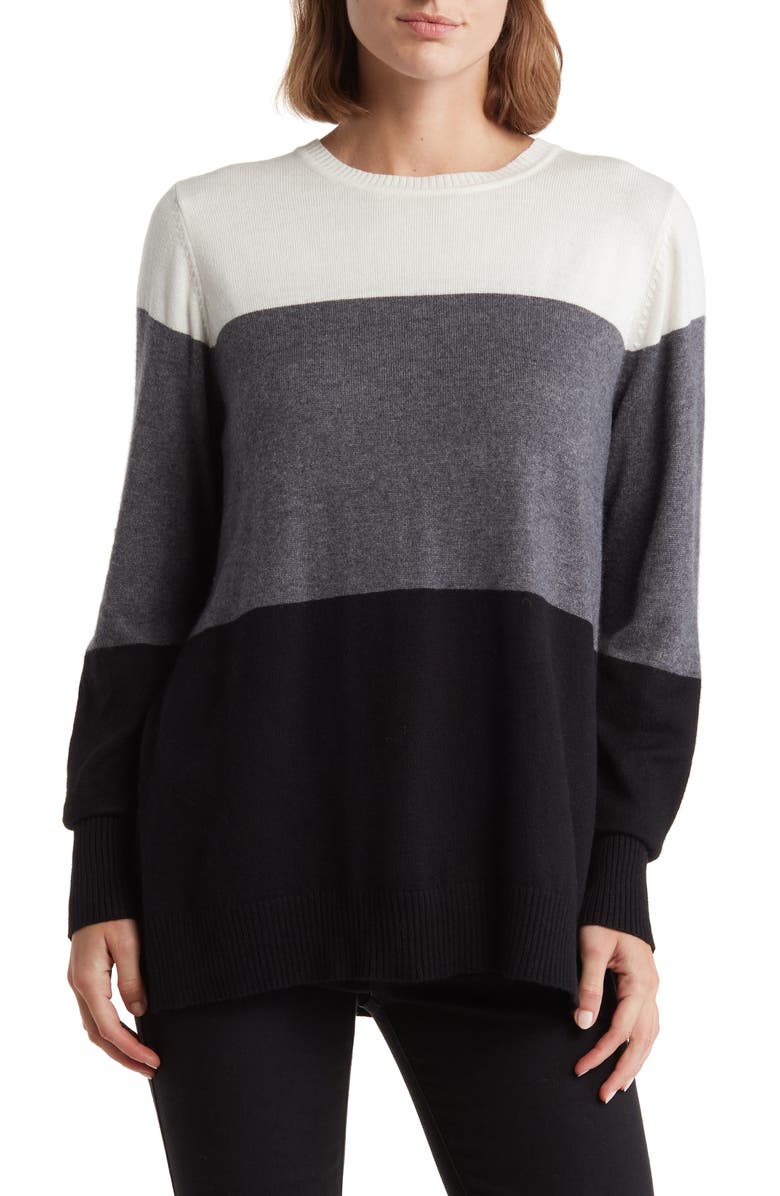 Nanette Lepore Stripe Cashmere Sweater, Main, color,