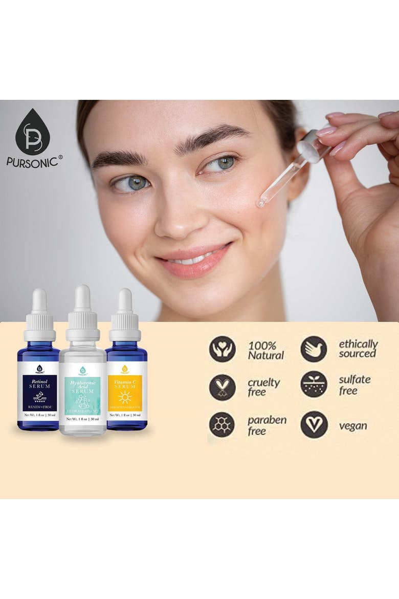 LED Light Therapy Sculpting Wand + Anti-Aging Serum Complete Transformation Set, Alternate, color, Multicolor