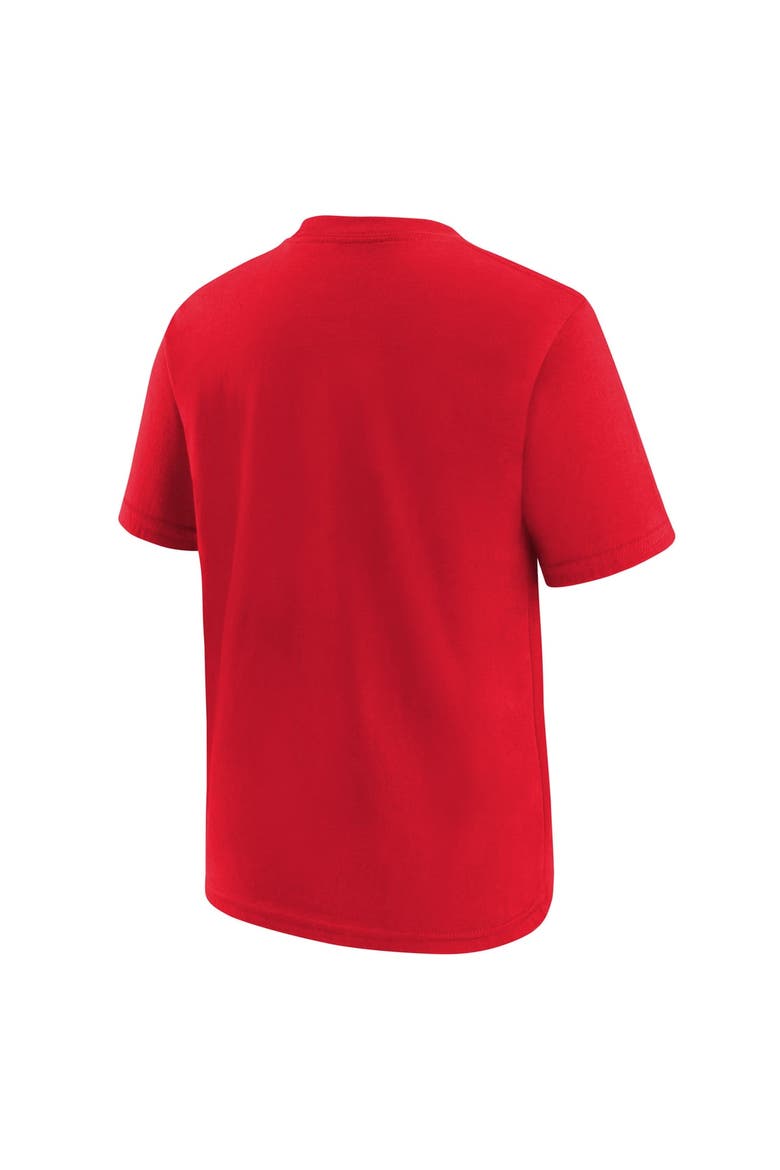 Youth Nike  Red Chicago Bulls Team Essential Logo T-Shirt, Alternate, color, Red