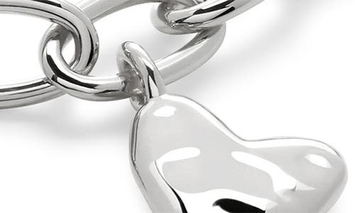 Monica Vinader Sterling Silver Heart Charm Bracelet