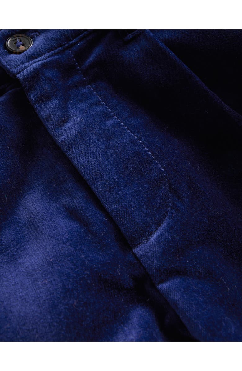 Mini Boden Kids' Pleated Smart Velvet Trousers, Alternate, color, 