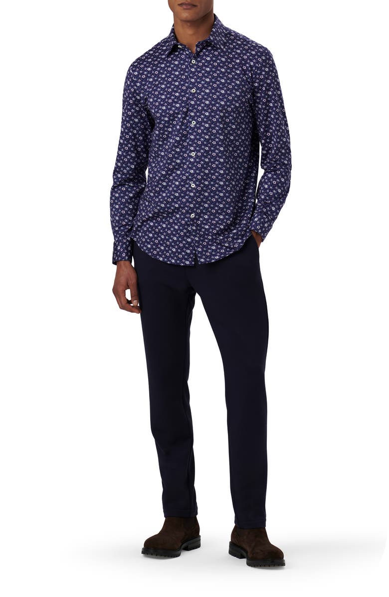 Bugatchi James OoohCotton<sup>®</sup> Floral Button-Up Shirt, Alternate, color, 
