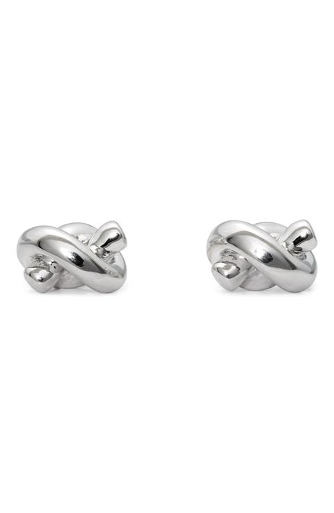 sailor's knot stud earrings