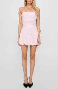 Princess Polly Mousse Strapless Bubble Hem Minidress