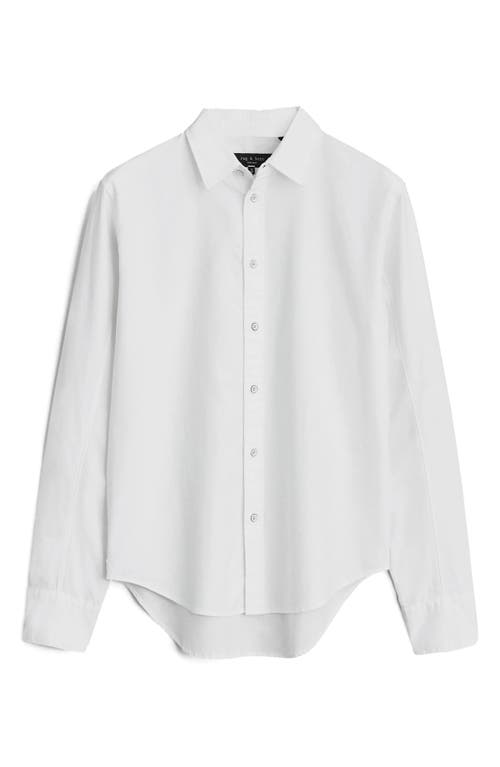 Rag & Bone Icons Zac 365 Slim-fit Cotton-poplin Shirt In Wht