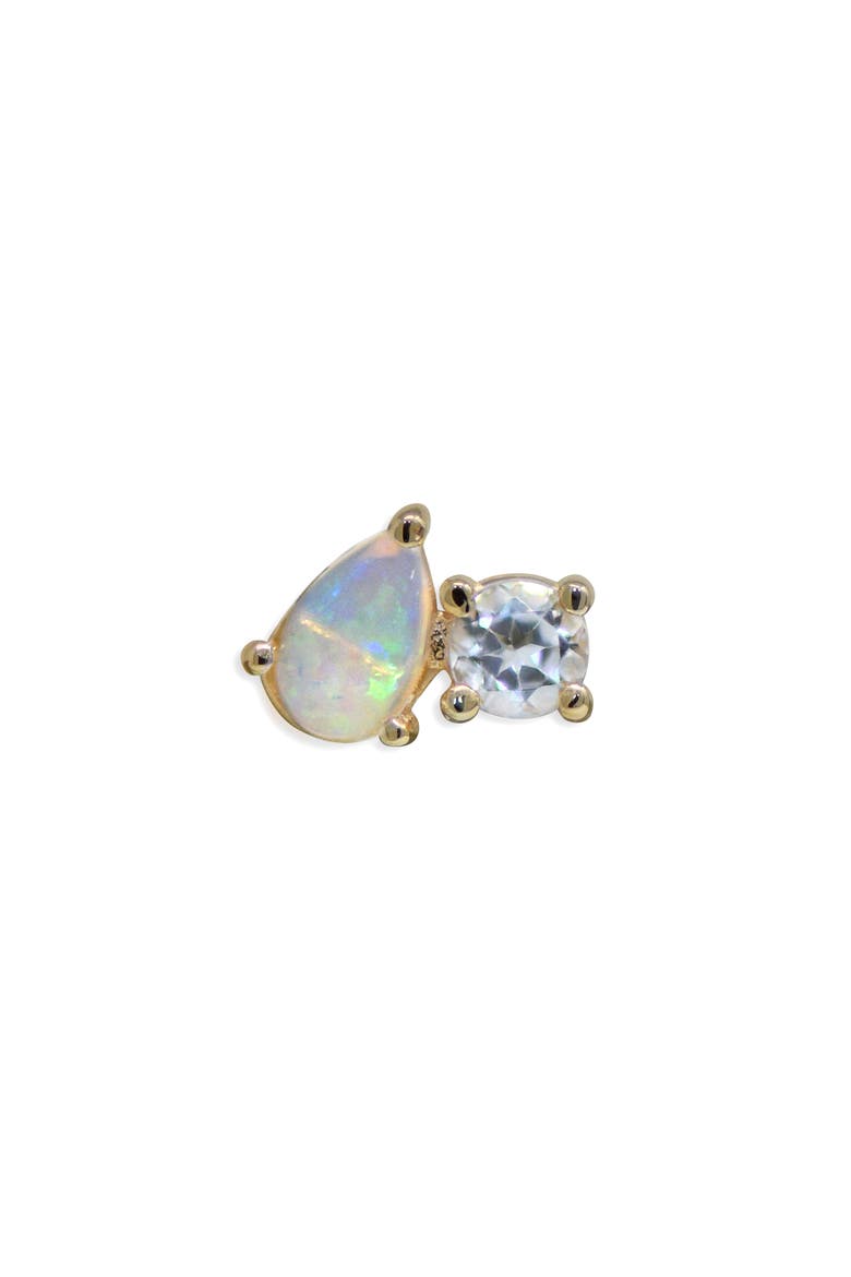 Cléo Jumelle Stud Earring, Alternate, color, GOLD/RIGHT