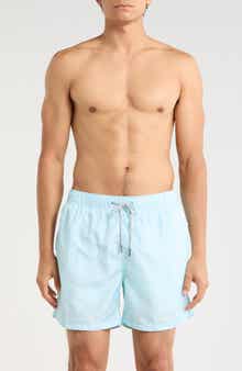 Vintage Summer Ponji Printed Volley Swim Shorts