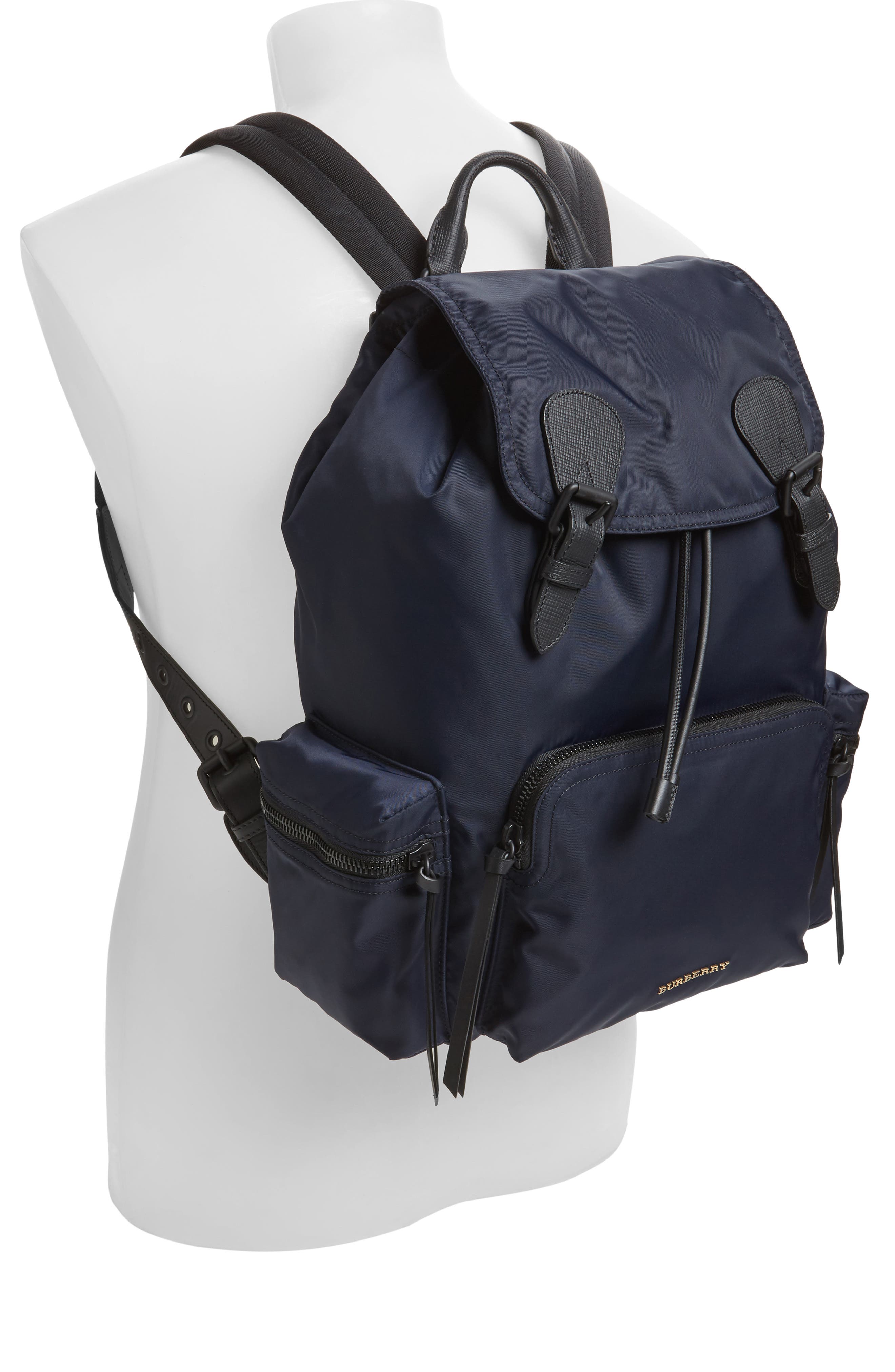 Burberry Nylon Backpack, Alternate, color, 