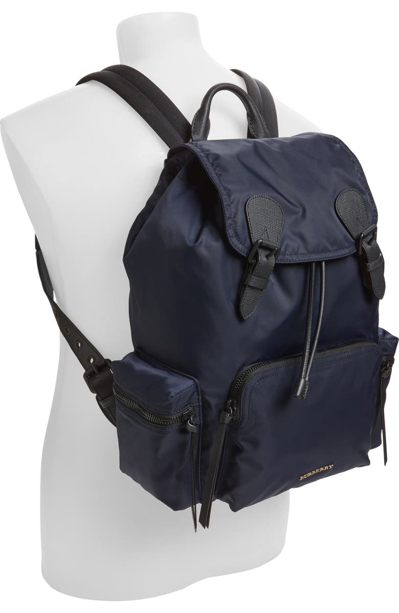 Burberry Nylon Backpack, Alternate, color,