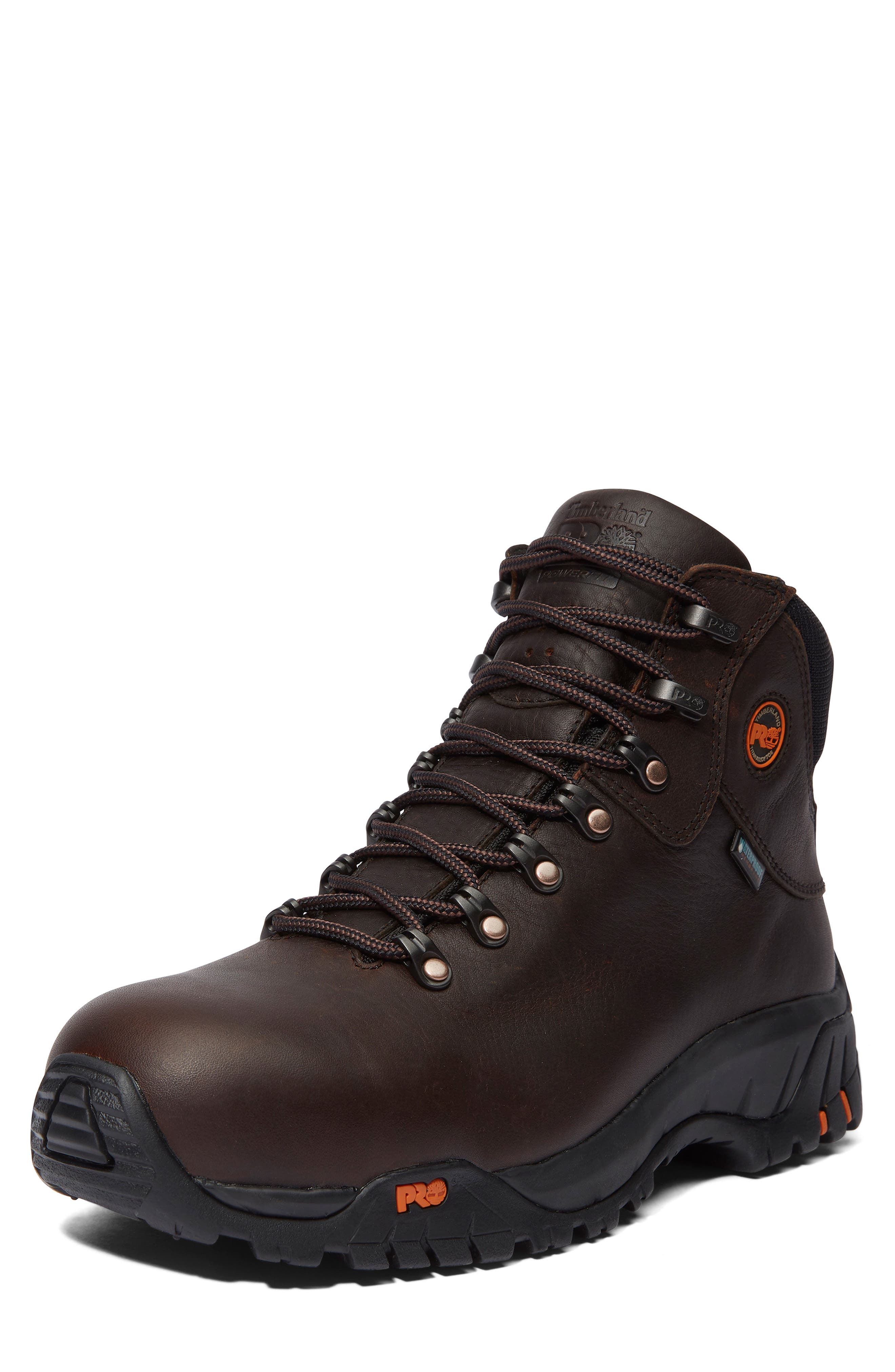 Timberland TiTAN Alloy Toe Waterproof Work Boot, Alternate, color, Brown