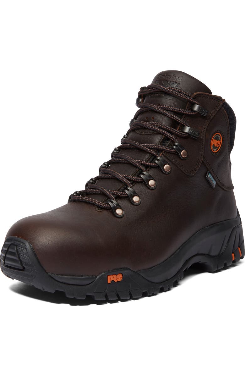 Timberland TiTAN Alloy Toe Waterproof Work Boot, Alternate, color, Brown