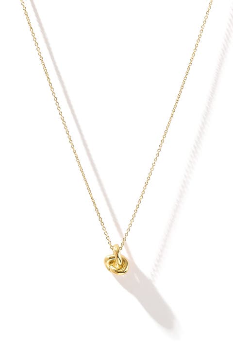 14kt Gold Vermeil Mini Knot Necklace