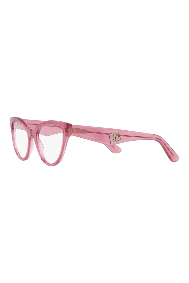 52mm Butterfly Optical Glasses, Alternate, color, PINK