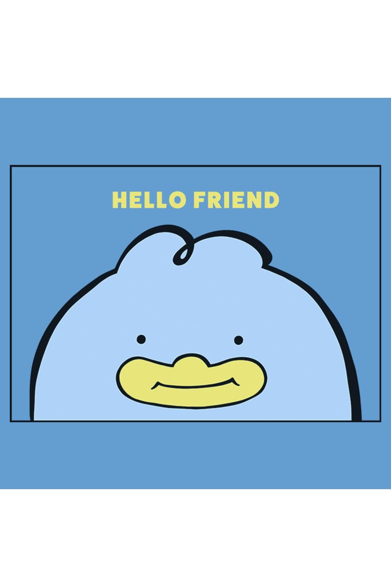Men's KPop Demon Hunters Hello Friend Duck  Graphic T-Shirt, Alternate, color, Carolina Blue