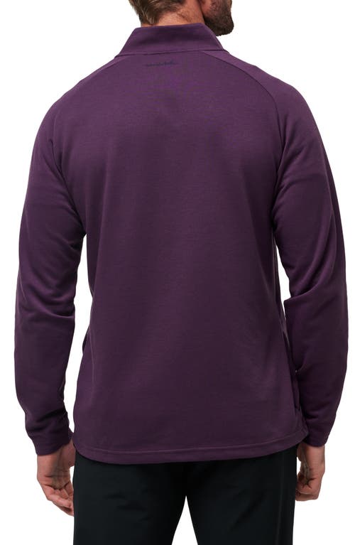 Travismathew Upgraded Half Zip Pullover In Purple