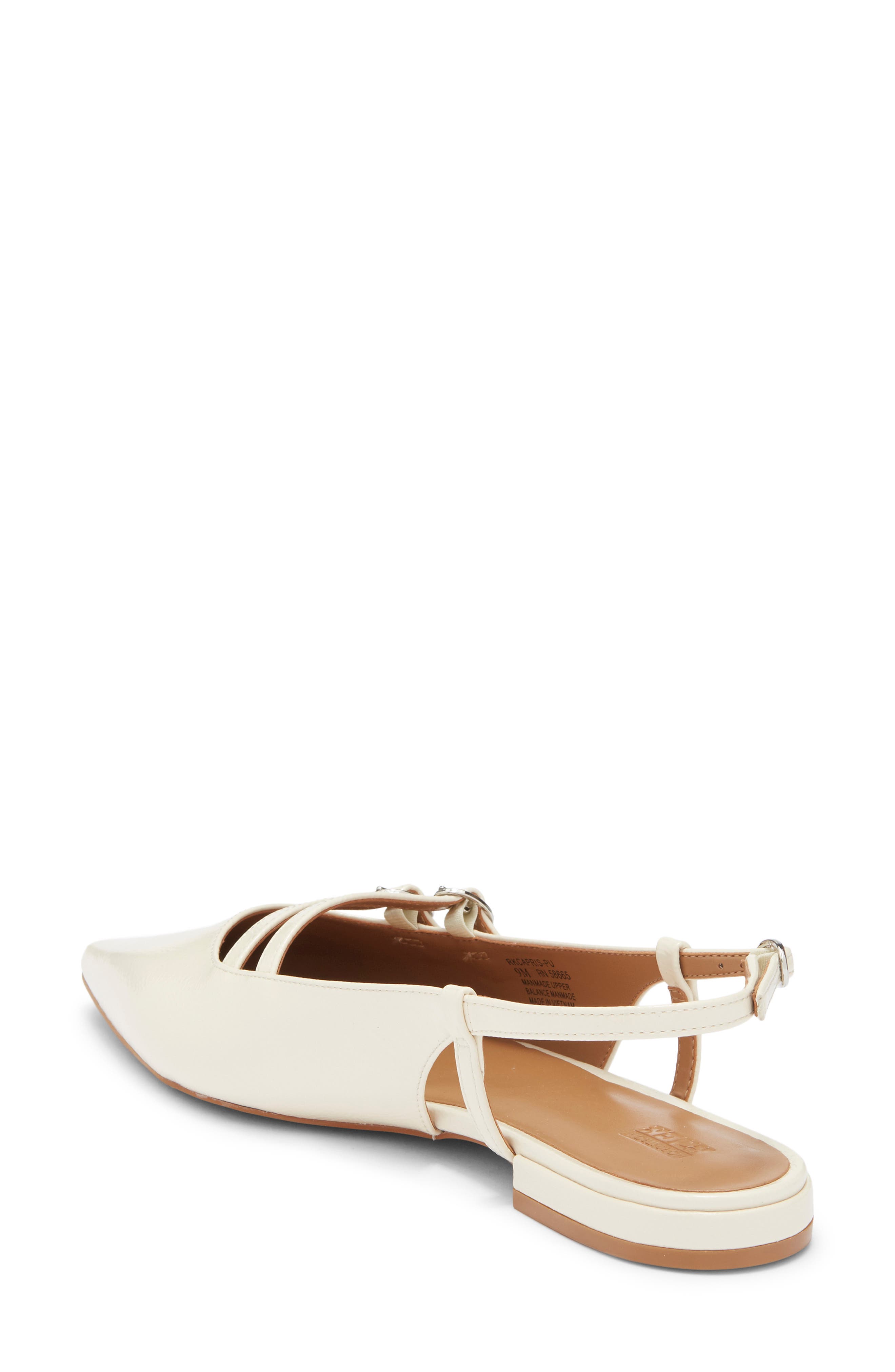 Capris Slingback Flat, Alternate, color, IVORY VANILLA