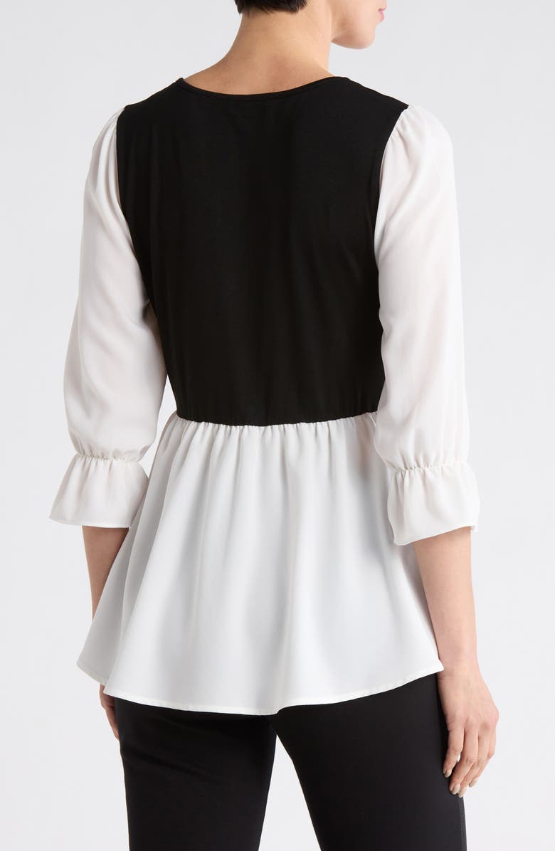 PATRIZIA LUCA Twofer Top, Alternate, color, Black