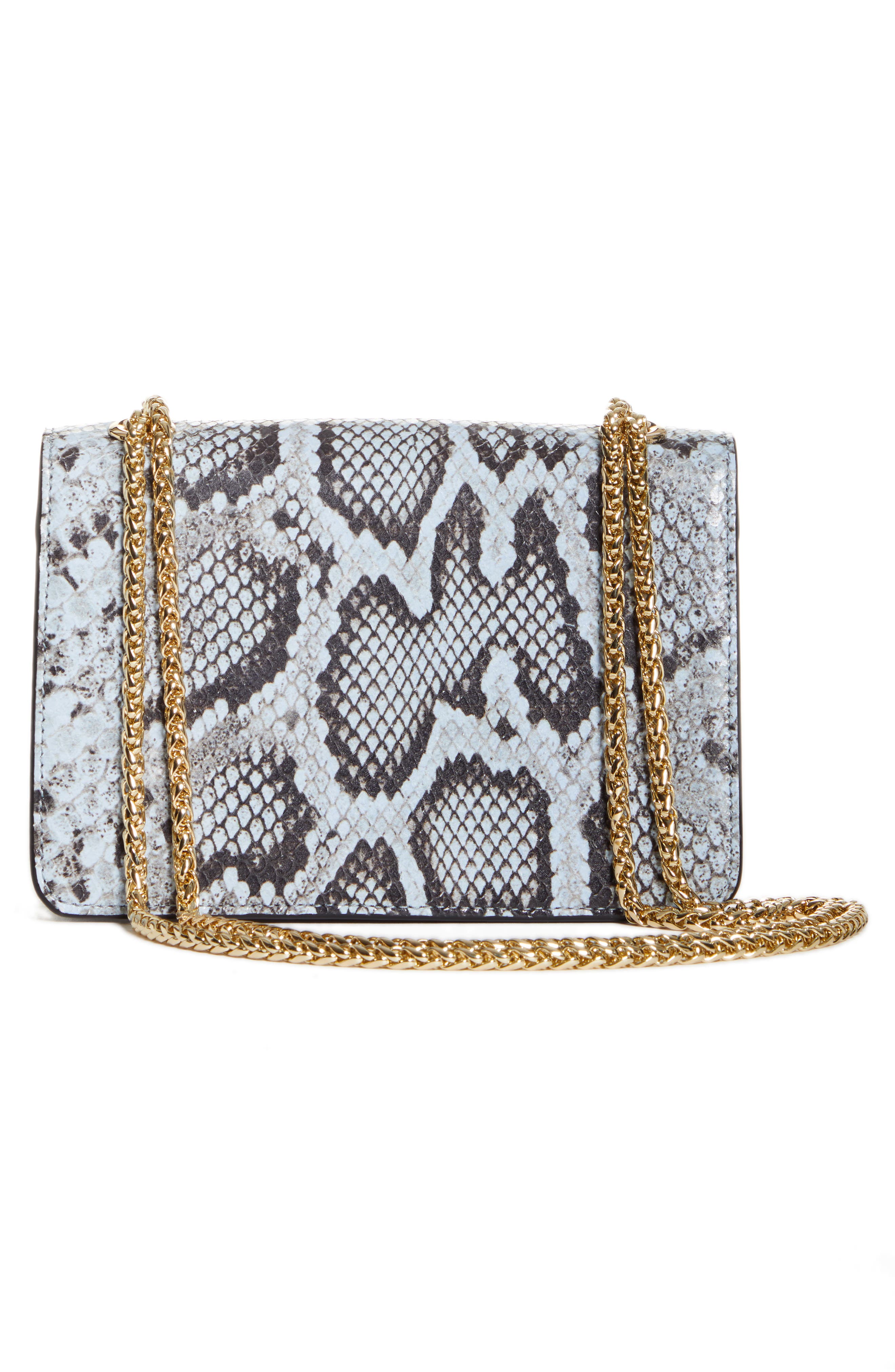 Strathberry Stylist Mini Snake Embossed Leather Crossbody Bag, Alternate, color, 