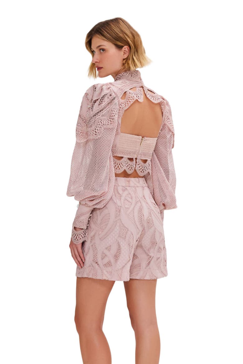 Aura Lace Short, Alternate, color, ROSE